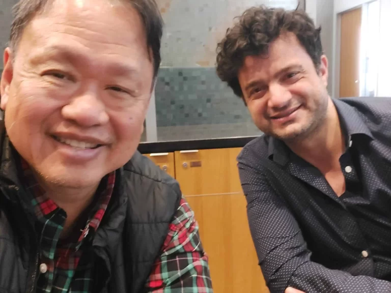Dr. Albert Hu and Professor Hajij photo