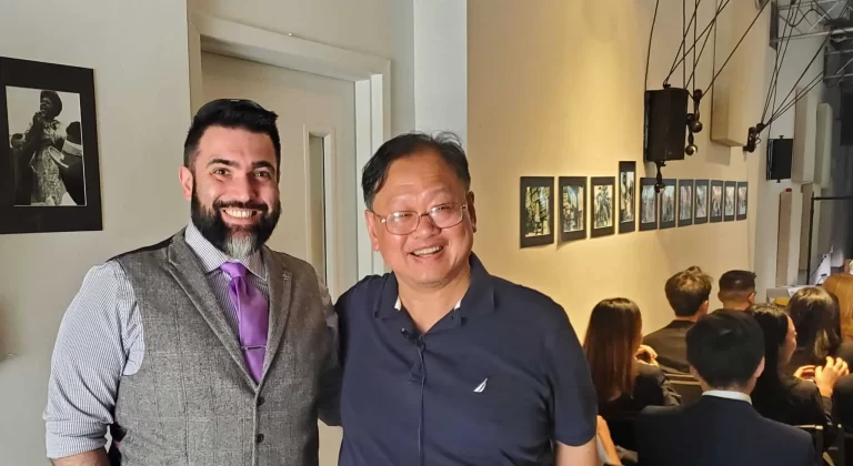 Dr. Albert Hu and Professor Spyros photo