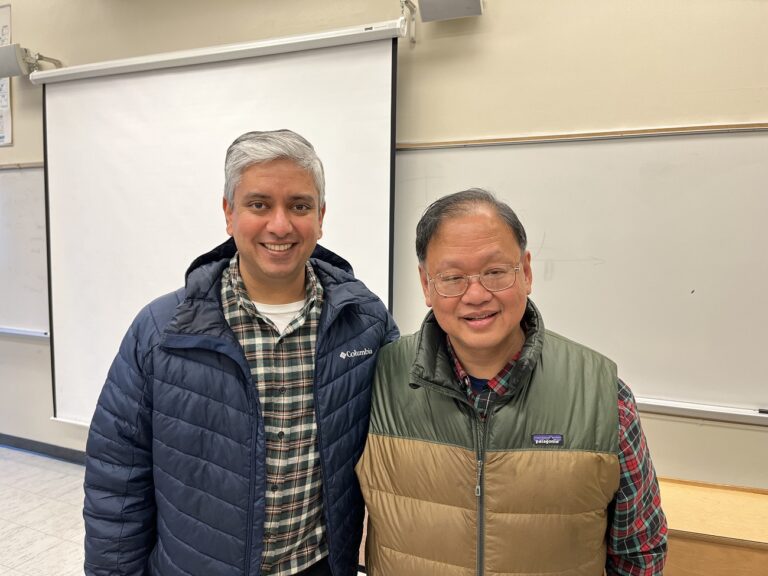 Photo of Dr. Ketan Rasal and Dr. Albert Hu at SFSU