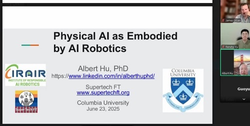 Dr. Albert Hu introduces Physical AI to Columbia University faculty and students